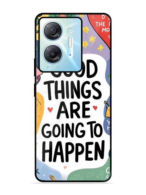 Uplifting Scribbles Glossy Soft Edge Case for Infinix Hot 30 (5G)