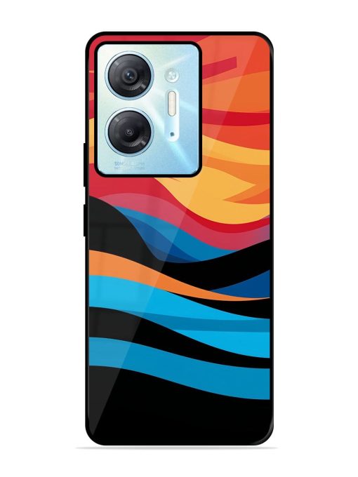 Blazing Currents Glossy Soft Edge Case for Infinix Hot 30 (5G)