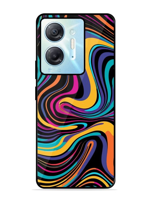 Psychedelic Swirl Glossy Soft Edge Case for Infinix Hot 30 (5G)