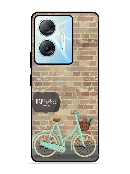 Pedaling Towards Happiness Glossy Soft Edge Case for Infinix Hot 30 (5G)