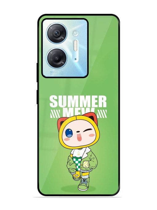 Purrfect Summer Glossy Soft Edge Case for Infinix Hot 30 (5G)