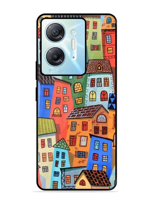 Rainbow House Glossy Soft Edge Case for Infinix Hot 30 (5G)