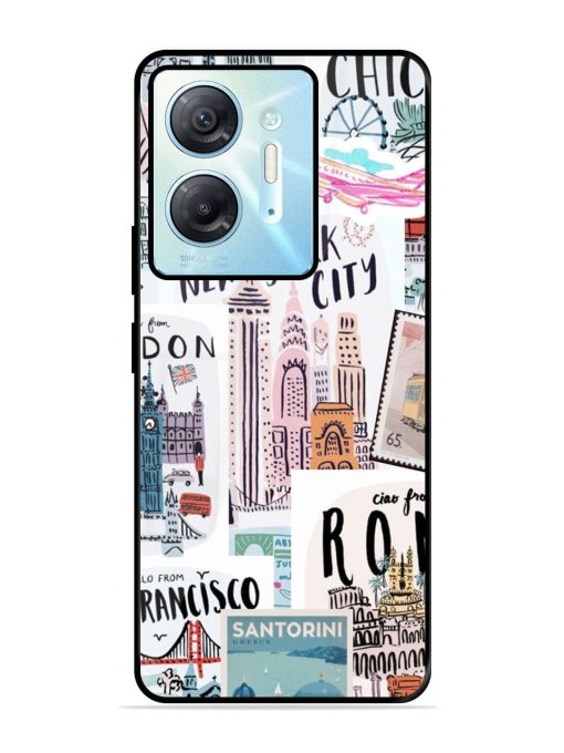 Travelogue Glossy Soft Edge Case for Infinix Hot 30 (5G)