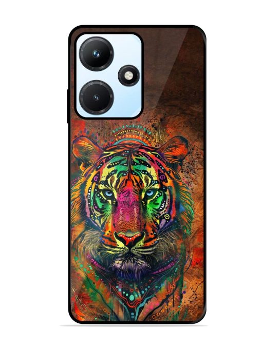 Cosmic Tiger Glossy Soft Edge Case for Infinix Hot 30I Chachhi