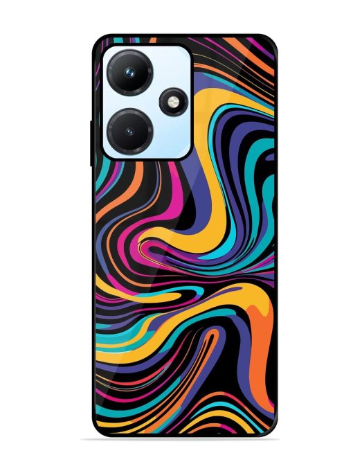 Psychedelic Swirl Glossy Soft Edge Case for Infinix Hot 30I Chachhi