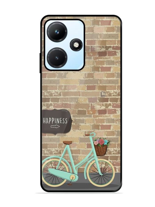 Pedaling Towards Happiness Glossy Soft Edge Case for Infinix Hot 30I Chachhi