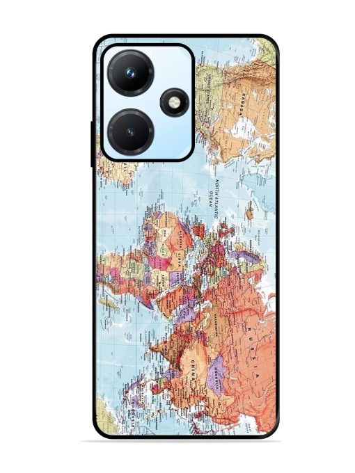 Our Blue Marble Glossy Soft Edge Case for Infinix Hot 30I