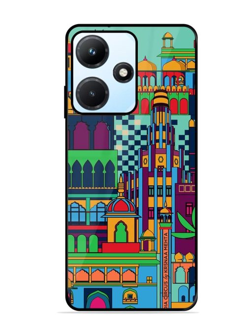 Indian Tapestry Glossy Soft Edge Case for Infinix Hot 30I Chachhi