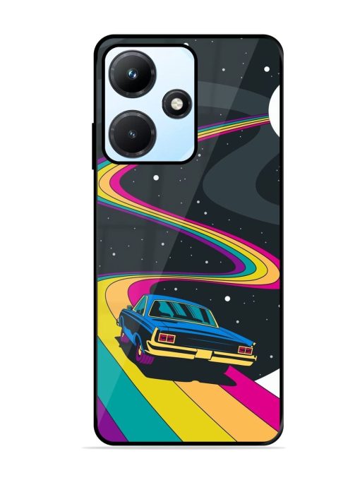 Rainbow Road Glossy Soft Edge Case for Infinix Hot 30I Chachhi