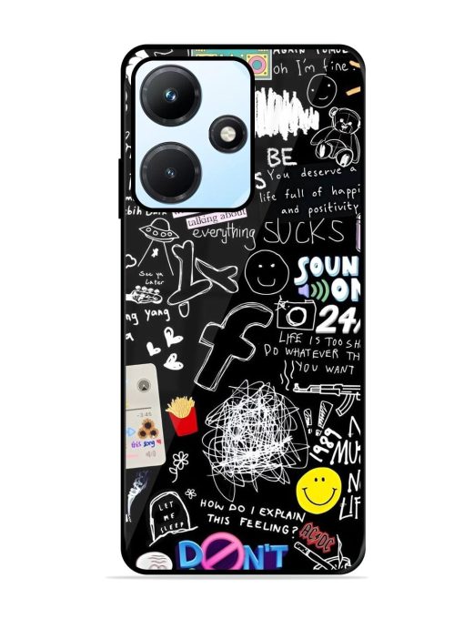 Doodle Diary Glossy Soft Edge Case for Infinix Hot 30I Chachhi