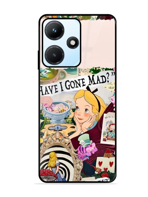 Mad Hatter'S Collage Glossy Soft Edge Case for Infinix Hot 30I Chachhi