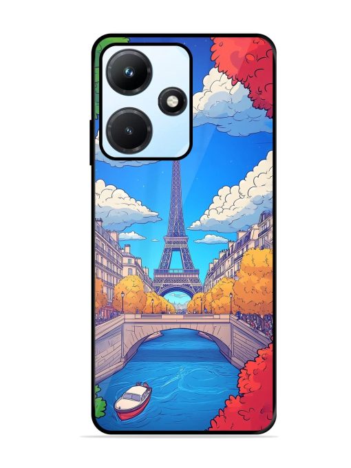 Parisian Panorama Glossy Soft Edge Case for Infinix Hot 30I Chachhi