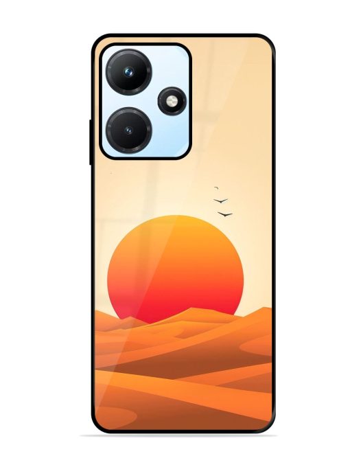 Desert Sunset Glossy Soft Edge Case for Infinix Hot 30I Chachhi