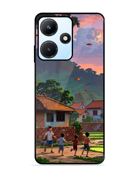 Sunset Play Glossy Soft Edge Case for Infinix Hot 30I Chachhi