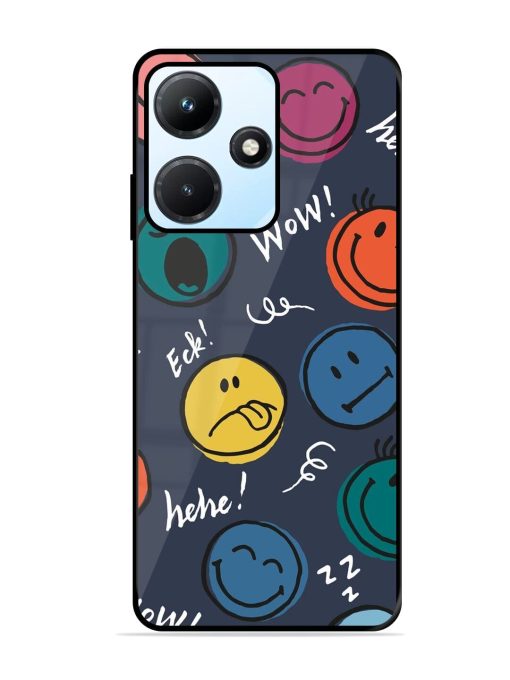 Emoticon Parade Glossy Soft Edge Case for Infinix Hot 30I Chachhi