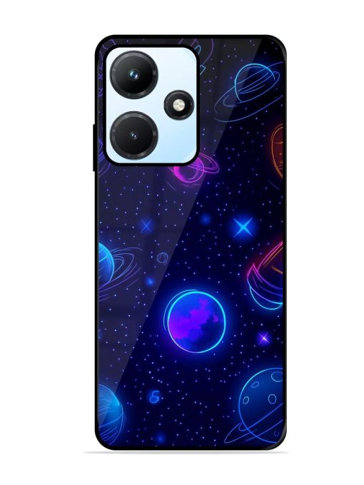 Neon Cosmos Glossy Soft Edge Case for Infinix Hot 30I Chachhi