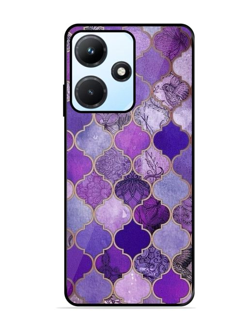 Purple Mosaic Magic Glossy Soft Edge Case for Infinix Hot 30I Chachhi