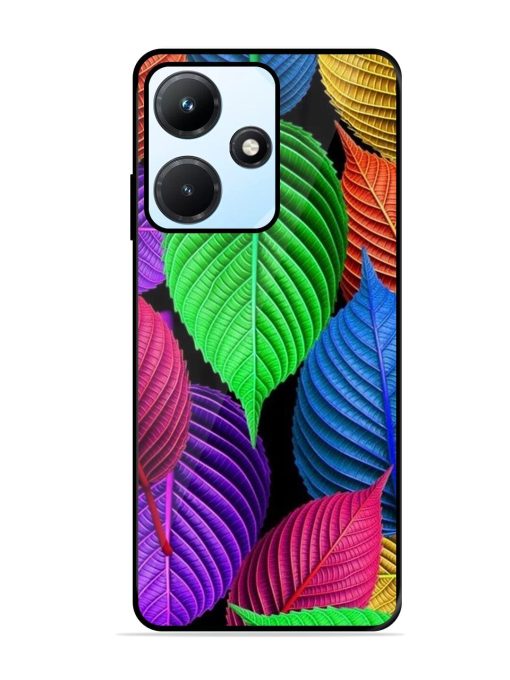 Rainbow Leaf Symphony Glossy Soft Edge Case for Infinix Hot 30I Chachhi