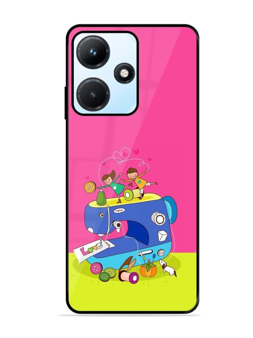 Sew Cute Glossy Soft Edge Case for Infinix Hot 30I Chachhi