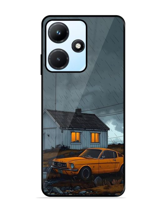 Rainy Day Retreat Glossy Soft Edge Case for Infinix Hot 30I Chachhi