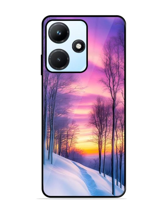 Winter'S Purple Haze Glossy Soft Edge Case for Infinix Hot 30I Chachhi