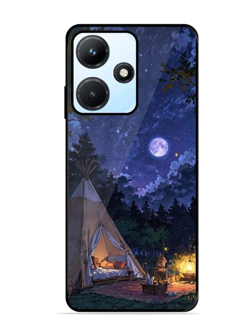 Moonlight Camping Glossy Soft Edge Case for Infinix Hot 30I Chachhi