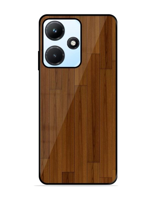 Warm Woodgrain Glossy Soft Edge Case for Infinix Hot 30I Chachhi