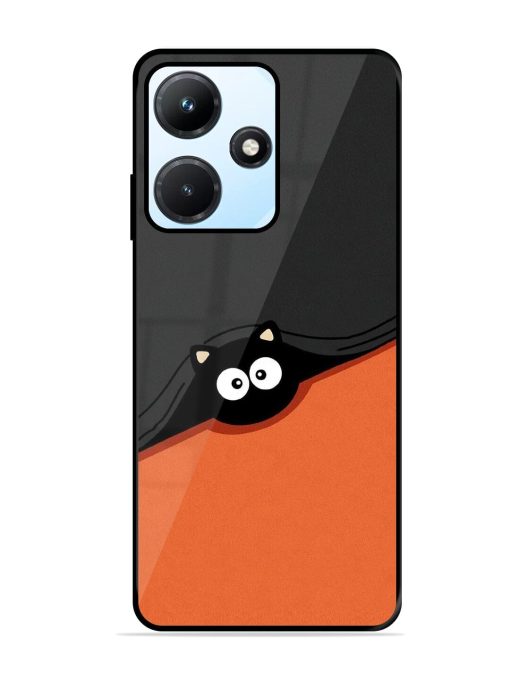 Peek-A-Boo Kitty Glossy Soft Edge Case for Infinix Hot 30I Chachhi