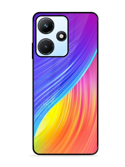 Neon Swirl Glossy Soft Edge Case for Infinix Hot 30I