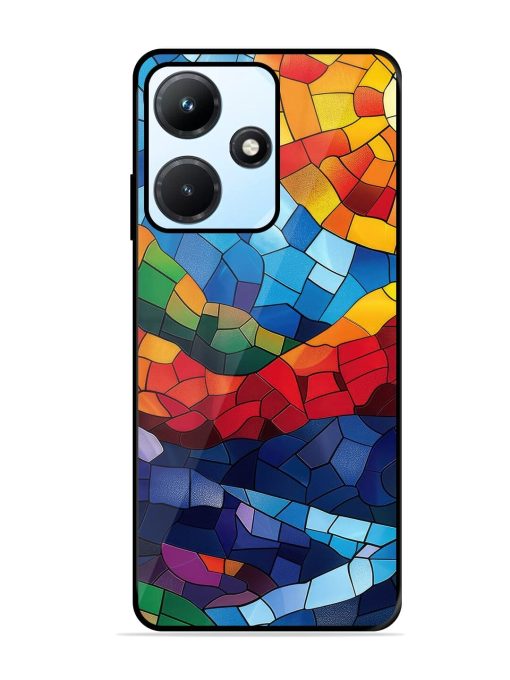 Mosaic Sunset Glossy Soft Edge Case for Infinix Hot 30I Chachhi