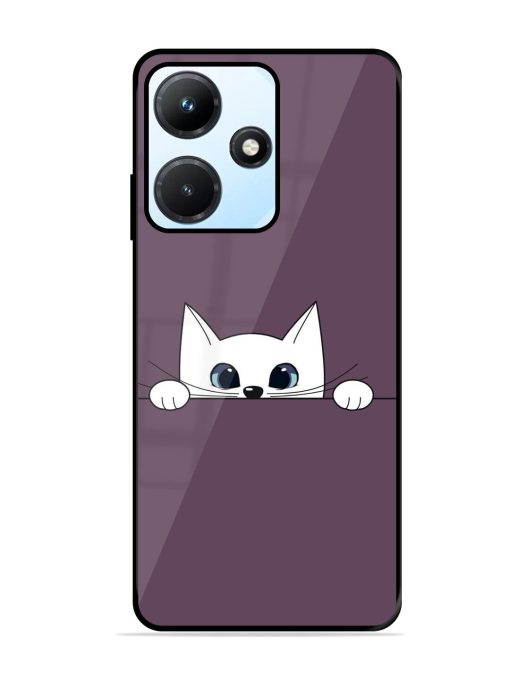 Peek-A-Boo Kitty Glossy Soft Edge Case for Infinix Hot 30I Chachhi