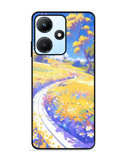 Vibrant Spring Meadow Glossy Soft Edge Case for Infinix Hot 30I Chachhi