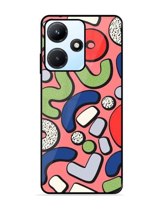 Groovy Geometric Shapes Glossy Soft Edge Case for Infinix Hot 30I Chachhi