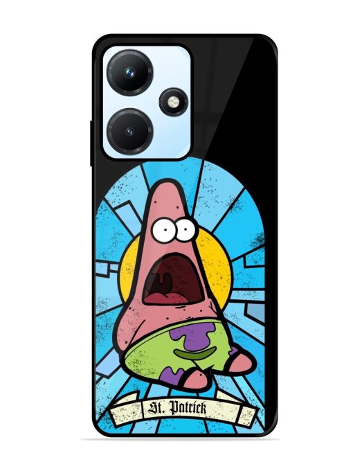 St. Patrick'S Day Stained Glass Patrick Star Glossy Soft Edge Case for Infinix Hot 30I Chachhi