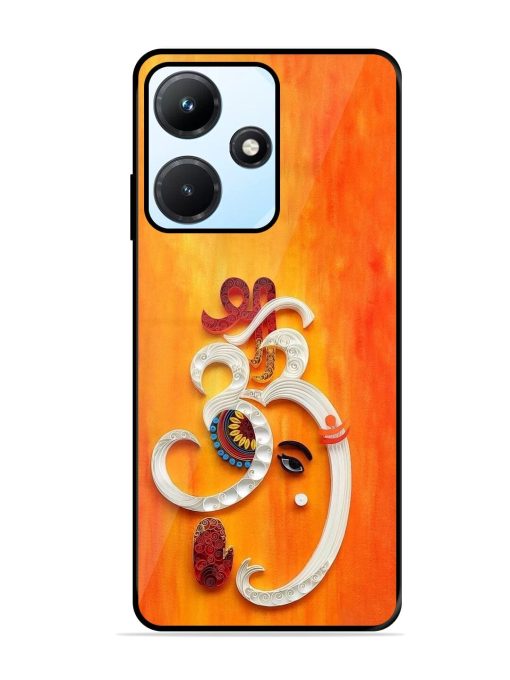 Ganesha In Quilling Art Glossy Soft Edge Case for Infinix Hot 30I