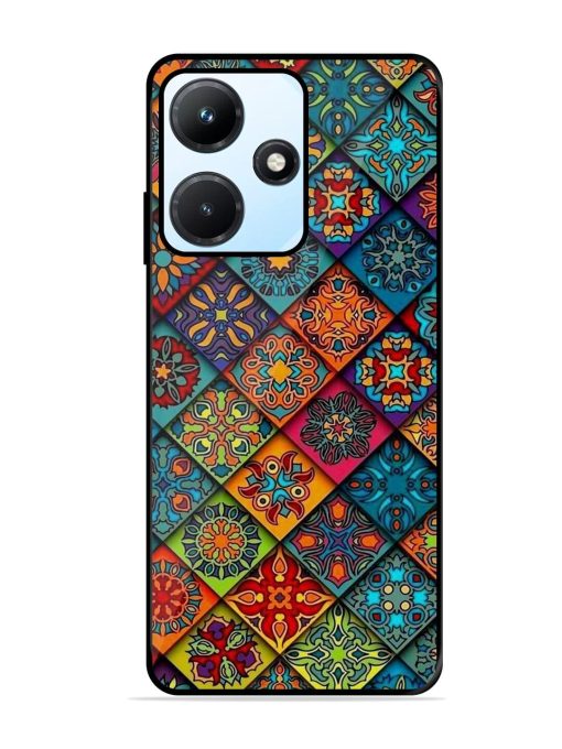 Patchwork Mandala Mosaic Glossy Soft Edge Case for Infinix Hot 30I Chachhi