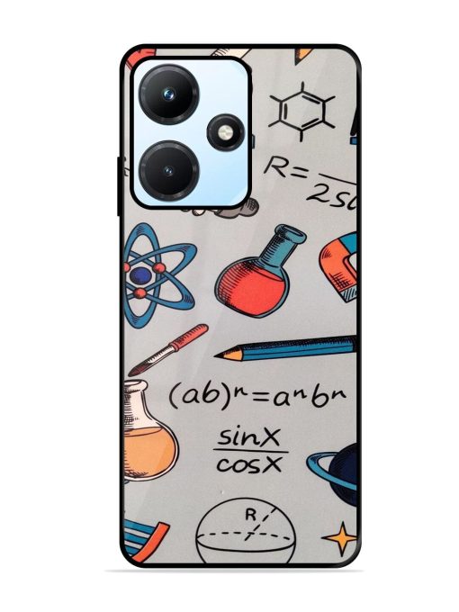 Science Doodle Delight Glossy Soft Edge Case for Infinix Hot 30I Chachhi