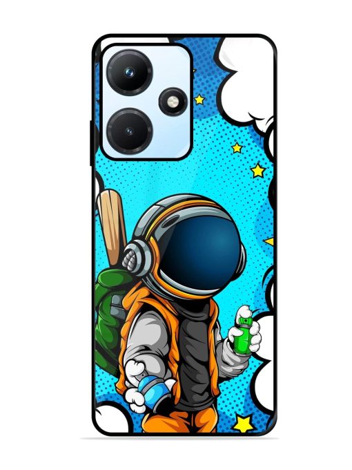 Space Graffiti Artist Glossy Soft Edge Case for Infinix Hot 30I