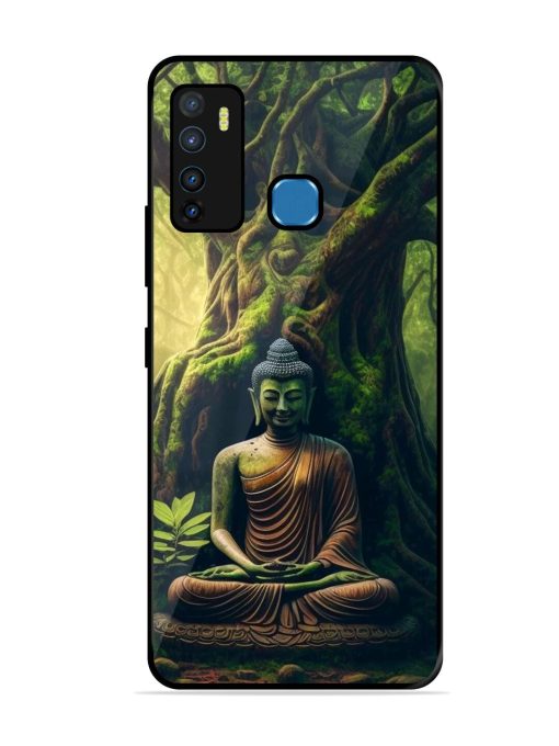 Green Buddha Art Glossy Soft Edge Case for Infinix Hot 9 Chachhi