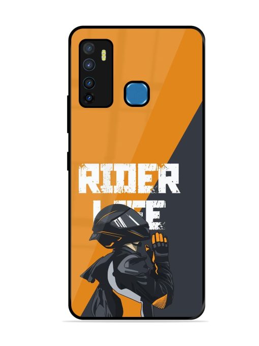 Ride Never Ends Glossy Soft Edge Case for Infinix Hot 9 Chachhi