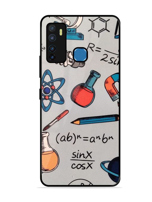 Science Doodle Glossy Soft Edge Case for Infinix Hot 9 Chachhi