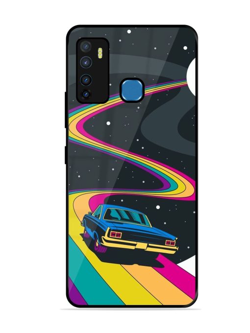 Rainbow Road Glossy Soft Edge Case for Infinix Hot 9 Chachhi