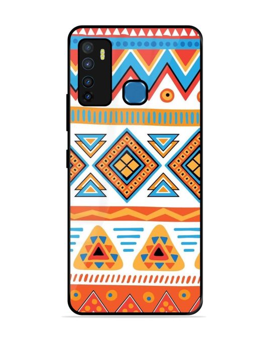 Vibrant Tribal Pattern Glossy Soft Edge Case for Infinix Hot 9 Chachhi