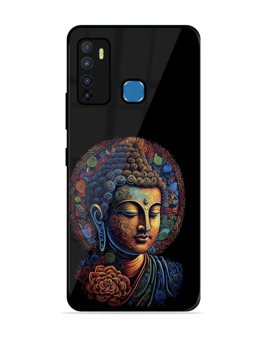 Stained Glass Serenity Glossy Soft Edge Case for Infinix Hot 9 Chachhi