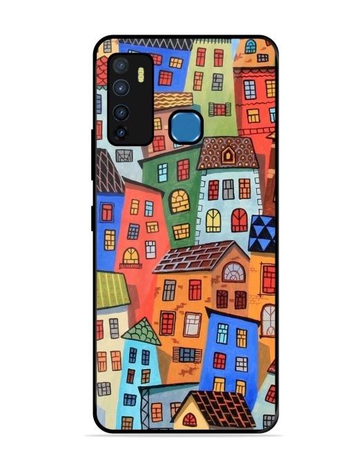 Rainbow House Glossy Soft Edge Case for Infinix Hot 9