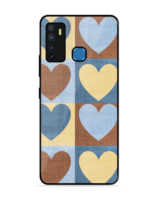 Hearts On Canvas Glossy Soft Edge Case for Infinix Hot 9 Chachhi