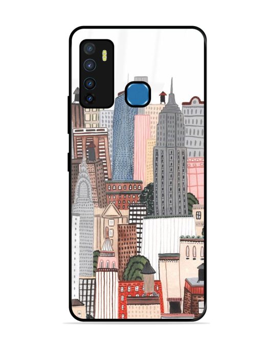 Cityscape Dreams Glossy Soft Edge Case for Infinix Hot 9