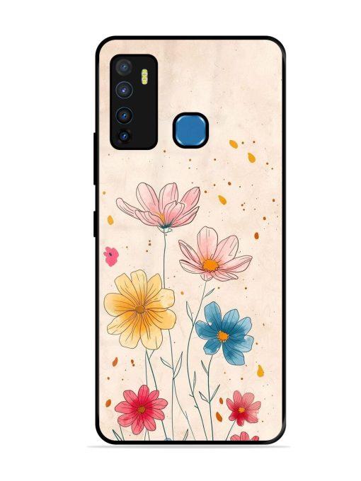 Delicate Bloom Glossy Soft Edge Case for Infinix Hot 9 Chachhi