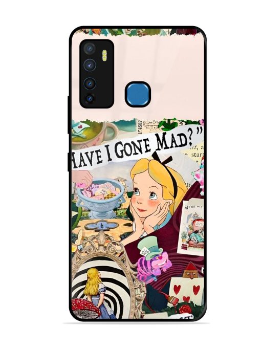 Mad Hatter'S Collage Glossy Soft Edge Case for Infinix Hot 9 Chachhi