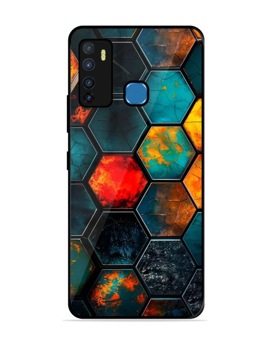 Hexagon Hive Glossy Soft Edge Case for Infinix Hot 9 Chachhi